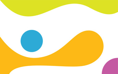 Abstract Colorful Wave Background. Fluid Shape Abstract Background