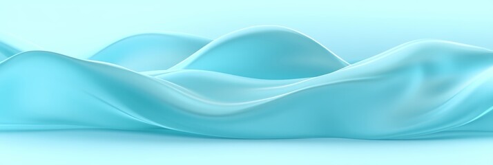 Obraz premium Seamless Light Blue, 3D, Delicate, Gentle Pattern With Monochromatic Colors, Minimalist Background