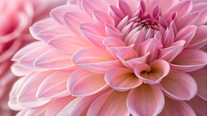 Fototapeta premium Pink Dahlia: a close-up of a delicate pink dahlia in full bloom