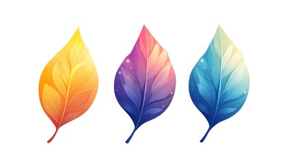 Colorful autumn leaves graphic design