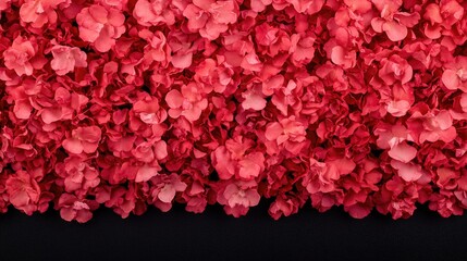Fototapeta premium Pink hydrangea petals background