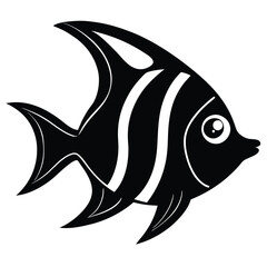 Elegant Angelfish Logo Design
