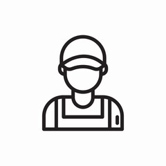 Chef cook restaurant professional icon vector sign