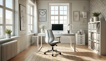 Scandinavian style home office