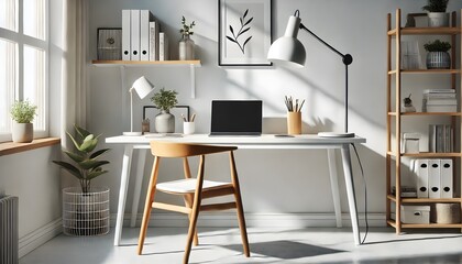 Scandinavian style home office