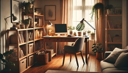 Scandinavian style home office