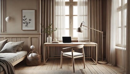 Scandinavian style home office
