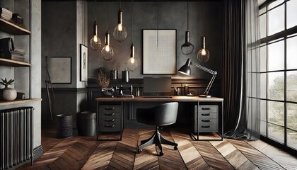 Scandinavian style home office