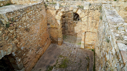 L'area archeologica di Bulla Regia,con i resti dell'antica città Romana e le abitazioni...
