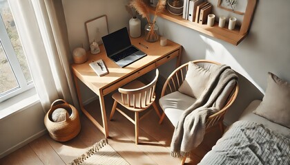 Scandinavian style home office