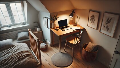 Scandinavian style home office