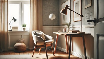 Scandinavian style home office