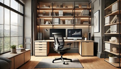 Scandinavian style home office