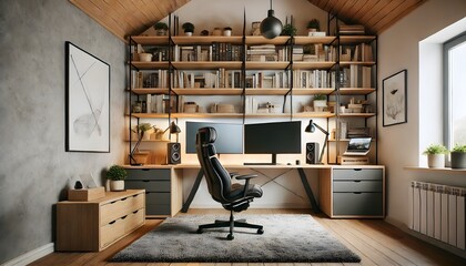 Scandinavian style home office