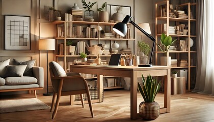 Scandinavian style home office
