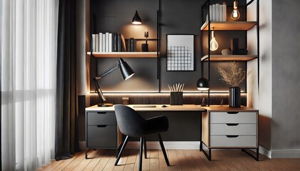 Scandinavian style home office