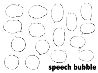 ふきだし　円形