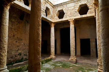 L'area archeologica di Bulla Regia,con i resti dell'antica città Romana e le abitazioni sotterranee,El Kef , Tunisia