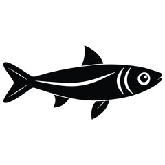 anchovy  Minimalist Fish Logo Design
