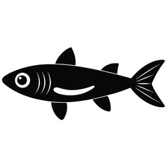 anchovy  Minimalist Fish Logo Design
