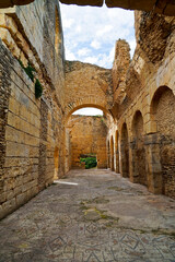 Fototapeta premium L'area archeologica di Bulla Regia,con i resti dell'antica città Romana e le abitazioni sotterranee,El Kef , Tunisia