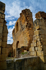 L'area archeologica di Bulla Regia,con i resti dell'antica città Romana e le abitazioni...