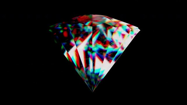 abstract diamond colorful crystal 