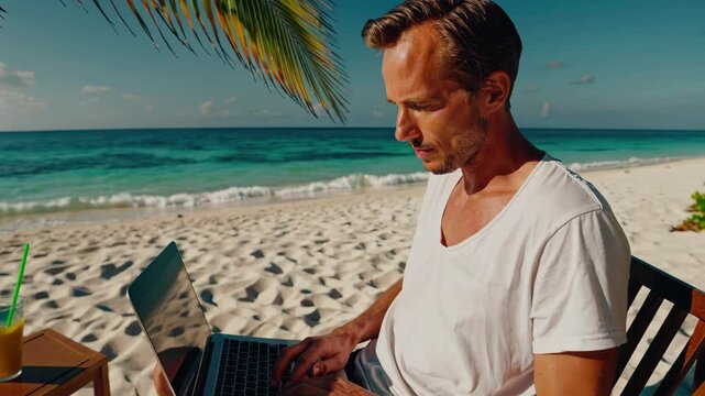 Digital Nomad Working in Remote Island in the Caribbean: A Tropical Paradise for Secluded Escapes
