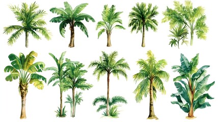 Charming palm tree clipart for creative projects, eco themes, and tropical designs