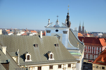 View on Wroclaw Old Town. Poland