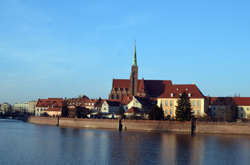 Naklejka premium View on Wroclaw Old Town. Poland