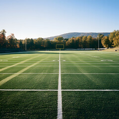 empty football field
