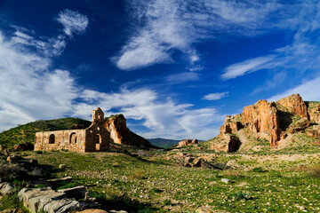 L'area archeologica di Chemtou,con i resti dell'antica città Romana e le miniere di estrazione...