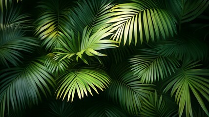 Stunning tropical leaves background featuring lush greenery for vibrant nature aesthetics