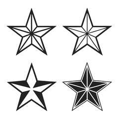 Geometric Star Shapes Icons Pack