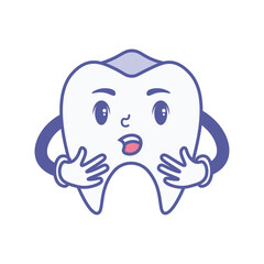 Cartoon Healthy Teeth Illustration