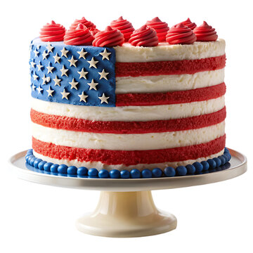 America flag big cake