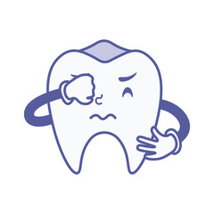 Cartoon Healthy Teeth Illustration
