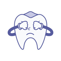 Cartoon Healthy Teeth Illustration
