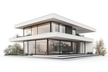 A modern house 3d style