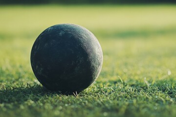 Field Hockey Ball Ready for a Corner Kick on the Pitch
