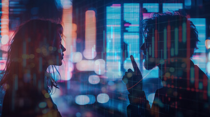 Stock market insider trading concept	
