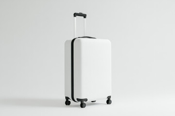 A stylish luggage bag with wheels