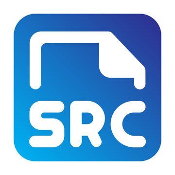 Src file type solid gradien icon