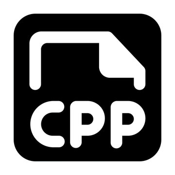 Cpp file type solid icon