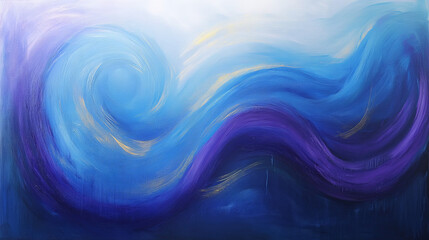 Fototapeta premium A dreamy abstract painting with swirling