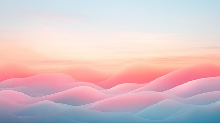 Soft pastel waves blend seamlessly, creating tranquil, dreamy at