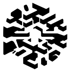 Black-and-White Geometric Puzzle