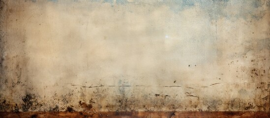 Weathered vintage film texture with dusty scratches, featuring a faded light blue to beige gradient, ideal for backgrounds and overlay designs.