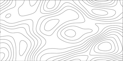 Abstract white contour wave lines topographic background, lines map seamless pattern, modern wallpaper texture and realistic design used for banner and posters, mountain relief geographic pattern.